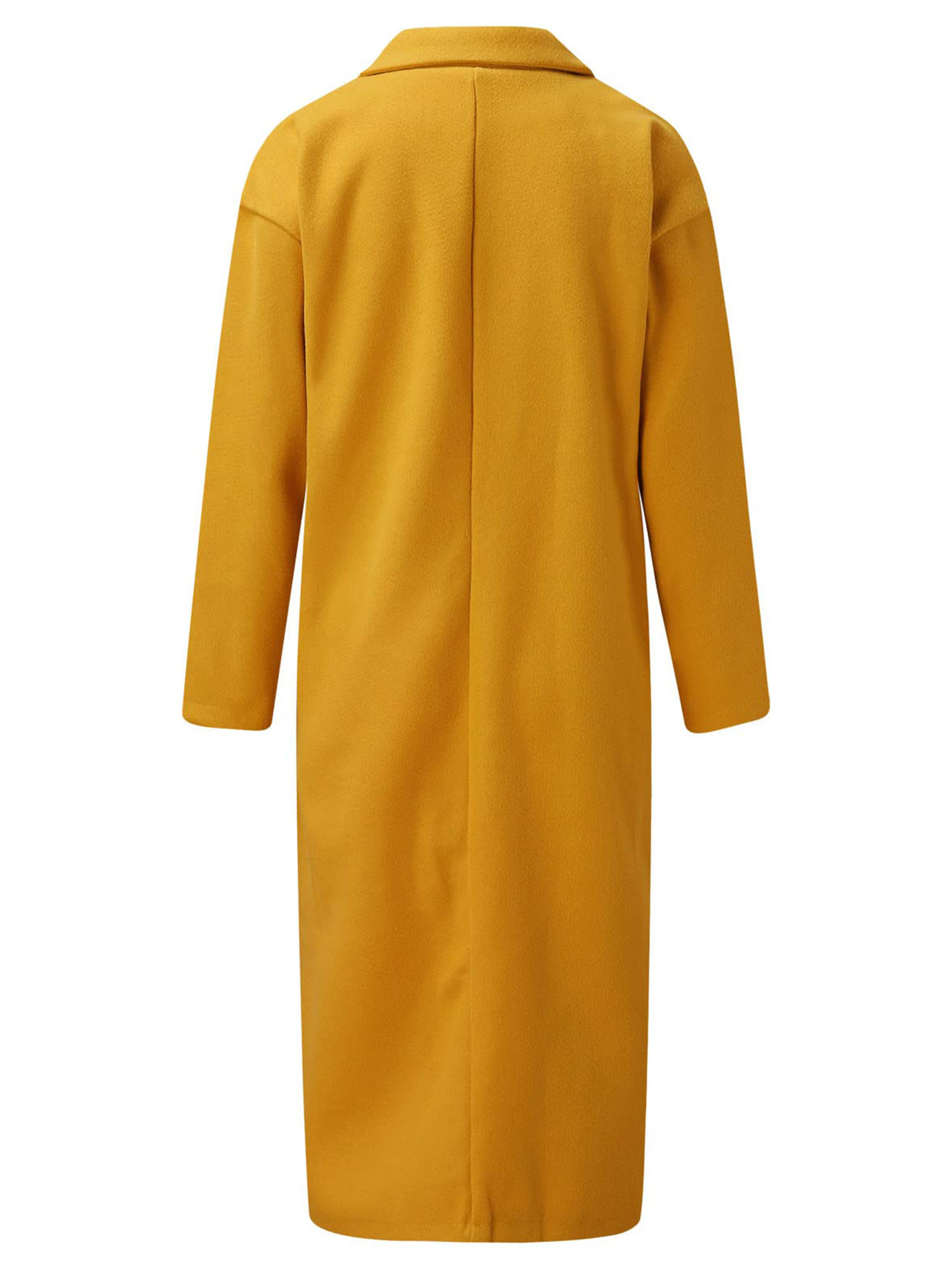 thumbnail image 2 of Abrigo de invierno para mujer con doble botonadura de mezcla de lana Peacoat, 2 of 3