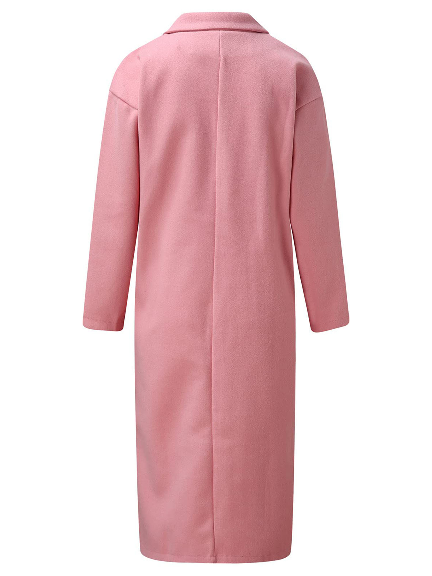 thumbnail image 2 of Abrigo de invierno para mujer con doble botonadura de mezcla de lana Peacoat, 2 of 3