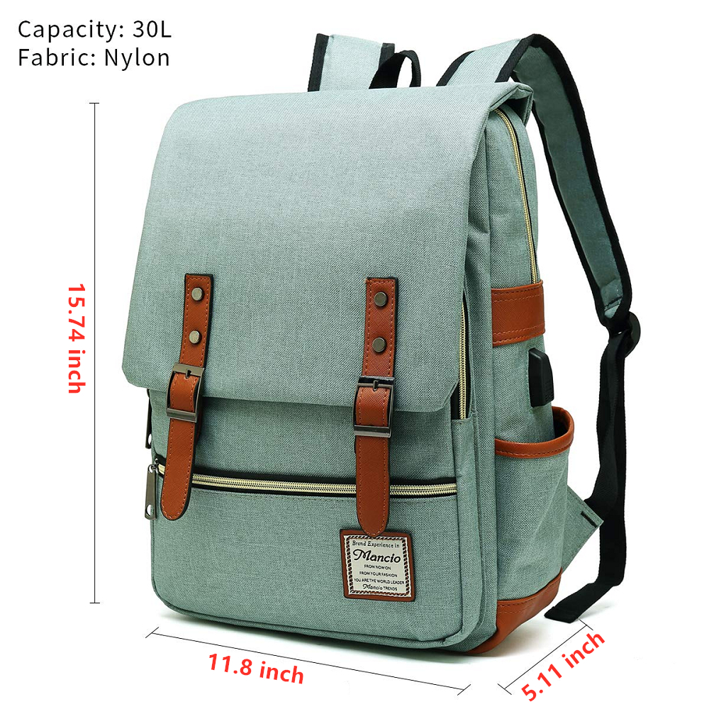 thumbnail image 2 of Mochila para ordenador portátil UKAP para mujeres y hombres, mochila escolar universitaria, mochila para ordenador, mochila con puerto de carga USB, 2 of 8