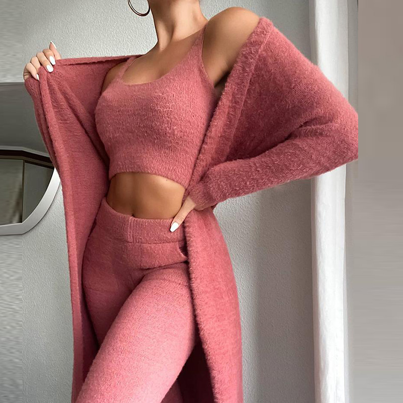 Fuzzy sweatsuit hot sale