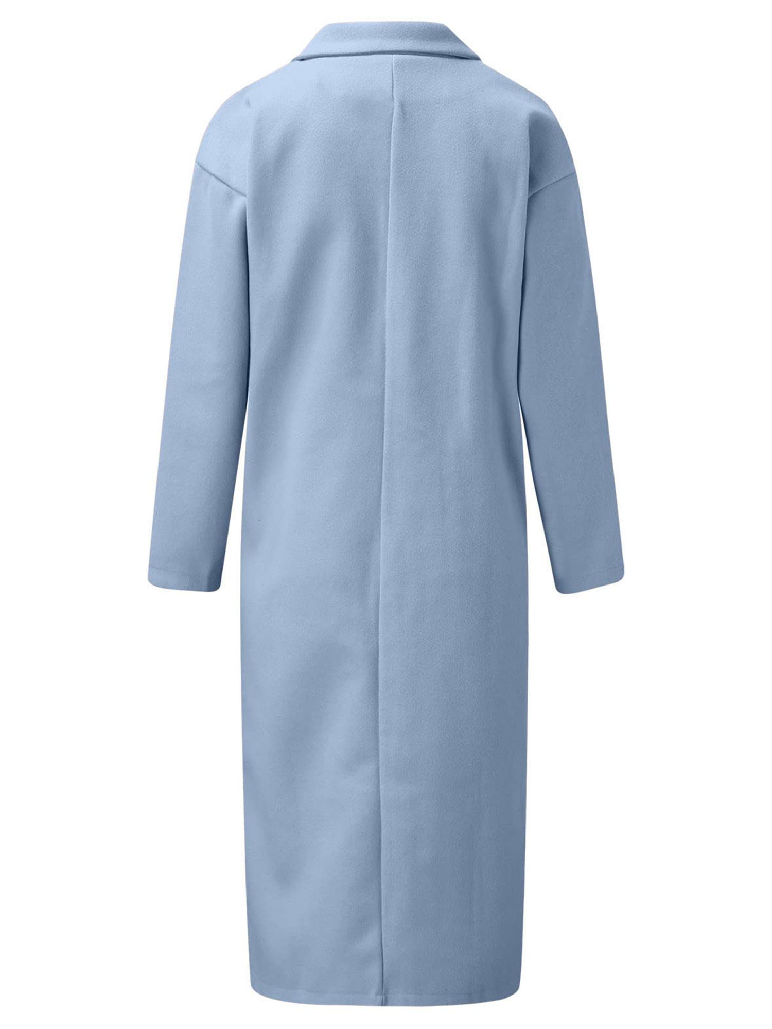 thumbnail image 2 of Abrigo de invierno para mujer con doble botonadura de mezcla de lana Peacoat, 2 of 3