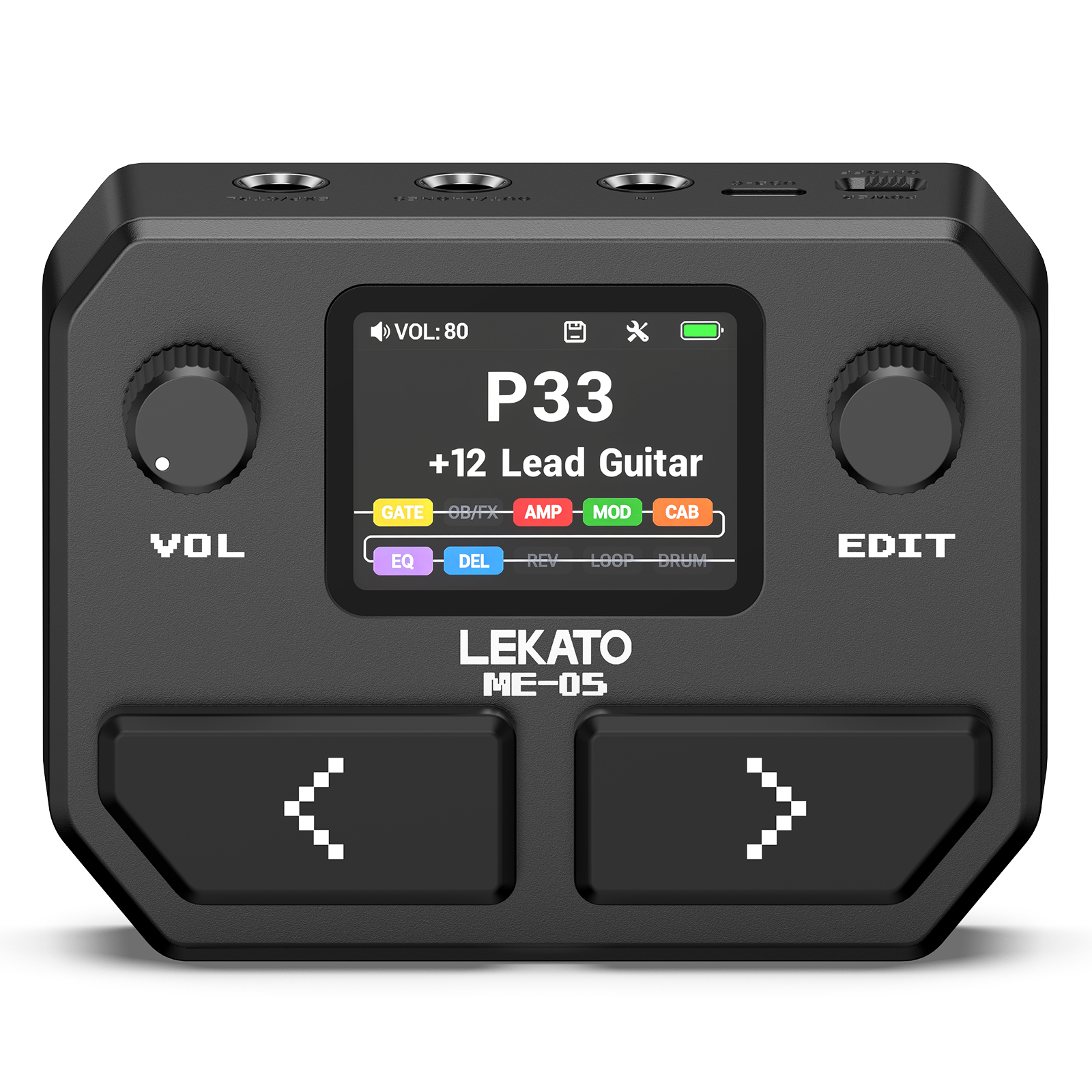 New Guitar Modeling IR Cabinets Multi-Effects Pedal Stereo 125 Effect Processor